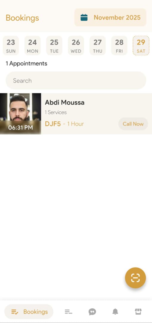 Application de gestion salon